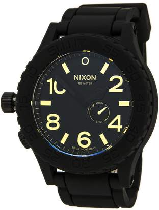 Nixon Men's Quartz Stainless Steel and Silicone Casual Watch, Color: (Model: A236-1041)
