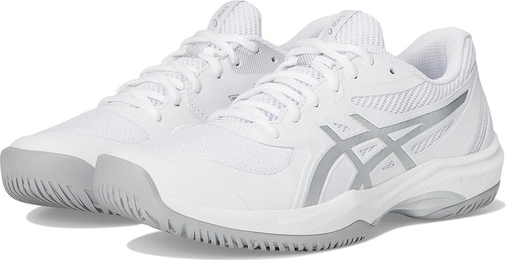 ASICS Game FF Tennis Shoes Women's Tennis Shoes White/Pure Silver : 9 B - Medium, Textile