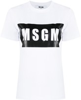 Thumbnail for your product : MSGM logo-print cotton T-shirt