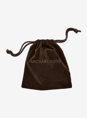 Michael Kors Pave Gold-Tone Pyramid Pendant Necklace