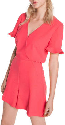 Coral Soft Crepe Playsuit