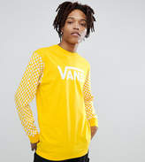 Thumbnail for your product : Vans heritage long sleeve top with checkerboard sleeve Exclusive at ASOS