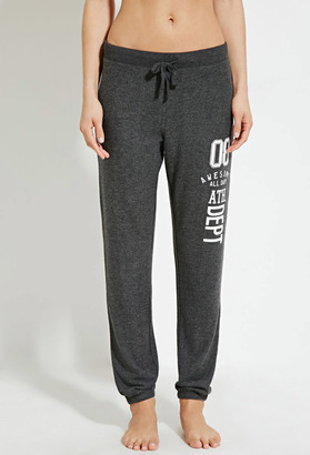 Forever 21 Fleece Awesome Graphic PJ Pants