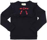 Thumbnail for your product : Gucci Cotton Sweatshirt W/ Grosgrain Bow