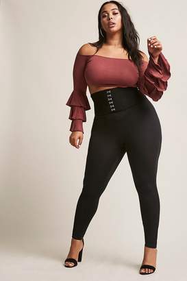 Forever 21 Plus Size Bell Sleeve Crop Top