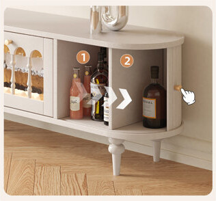 moonlight design French retro TV stand