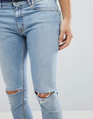 Love Moschino Ripped Skinny Fit Jeans