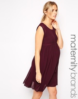 Thumbnail for your product : Mama Licious Mama.licious Charmine Draped Sleeveless Maternity Dress