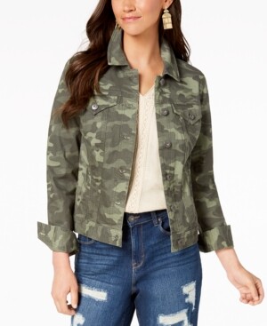 pink camo denim jacket