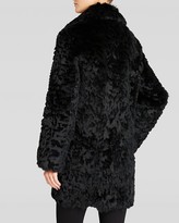 Thumbnail for your product : Diane von Furstenberg Coat - Catherine Laser Cut Rabbit Fur