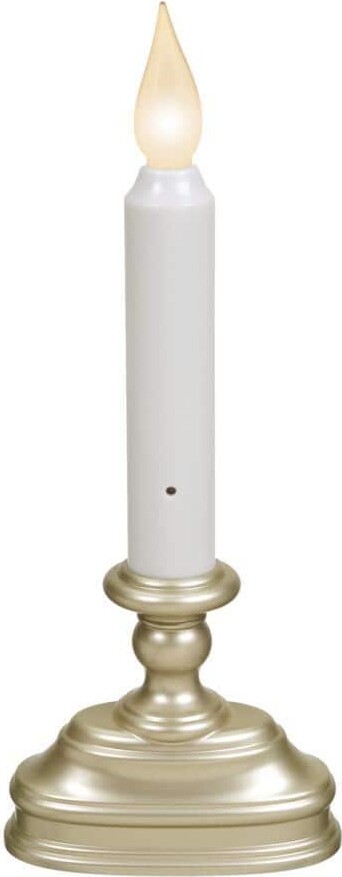 Xodus Innovations 8.5 in. Dual LED Color Standard Battery Operated Candle with Pewter Base