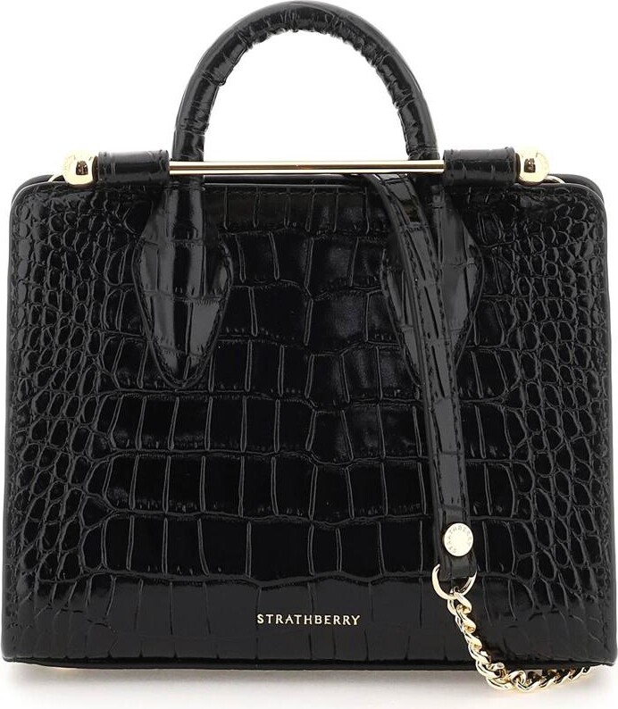 Strathberry Leather Mini Bag - Black Mini Bags, Handbags - STRAT21361