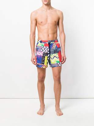 Etro mixed print swim shorts