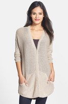 Thumbnail for your product : Eileen Fisher 'Tangled' Organic Linen & Cotton V-Neck Cardigan (Regular & Petite)