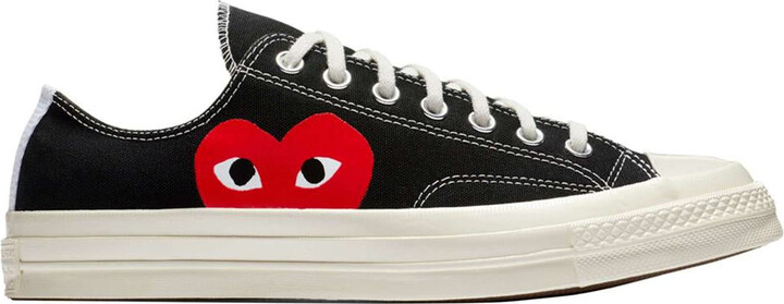 Comme Des Garcons Play Converse Heart Low Sneakers | ShopStyle
