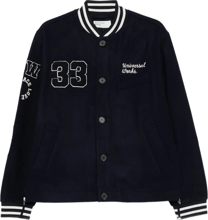 Universal Works Number-Embroidered Ribbed-Cuff Jacket