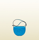 Thumbnail for your product : Gucci Leather Kid's Messenger Bag With Interlocking G Detail