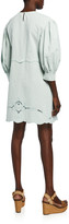Thumbnail for your product : See by Chloe Borderie Anglaise Poplin Scalloped Dress