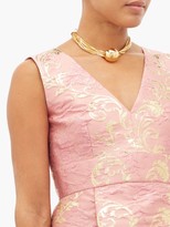 Thumbnail for your product : Dolce & Gabbana Floral-brocade Mini Dress - Pink Multi