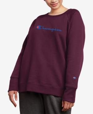 Champion Plus Size Powerblend Fleece Boyfriend Logo Sweatshirt
