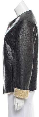 Etoile Isabel Marant Zip-Up Shearling Jacket