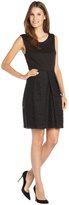 Thumbnail for your product : Tahari black cotton blend 'Daisy' lace bottom dress