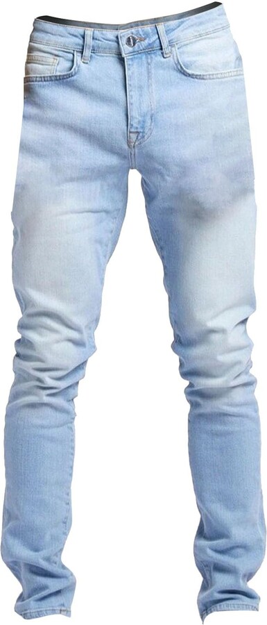 CreoQIJI Damen Jeans High Waist Ripped - Schwarze Stretch-Jeggings Slim Fit Mit Geradem Bein Für Freizeit & Style