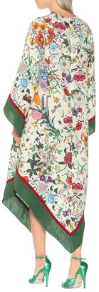 Gucci Floral linen kimono dress