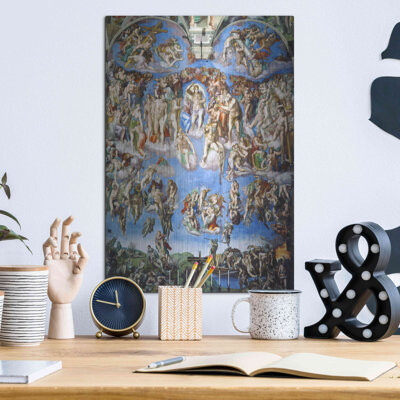 'The Last Judgment' by Michelangelo, Metal Wall Art