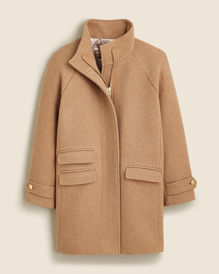 J.Crew Petite Toscana coat in Italian stadium-cloth wool blend