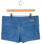 Thumbnail for your product : Bonpoint Girls' Mid-Rise Denim Shorts