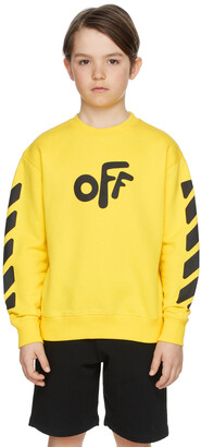 Off-White Kids Yellow Arrow Sweatshirt