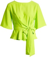 Thumbnail for your product : J.o.a. Tie Front Peplum Top