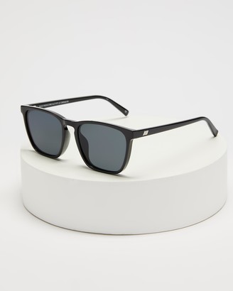 Le Specs Black Rectangle - Bad Medicine Alt Fit - Size One Size at The Iconic