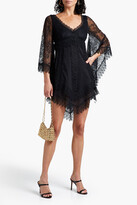 Thumbnail for your product : Charo Ruiz Ibiza Crocheted lace-trimmed voile mini dress