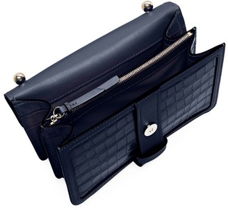 Chloé Medium Aby Croc-Embossed Leather Shoulder Bag