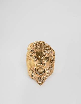 Regal Rose Anwar chunky lion head ring