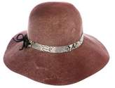 Thumbnail for your product : Eugenia Kim Wool Leather-Trimmed Hat