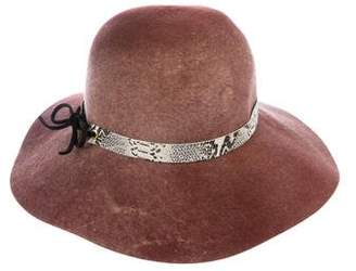 Eugenia Kim Wool Leather-Trimmed Hat