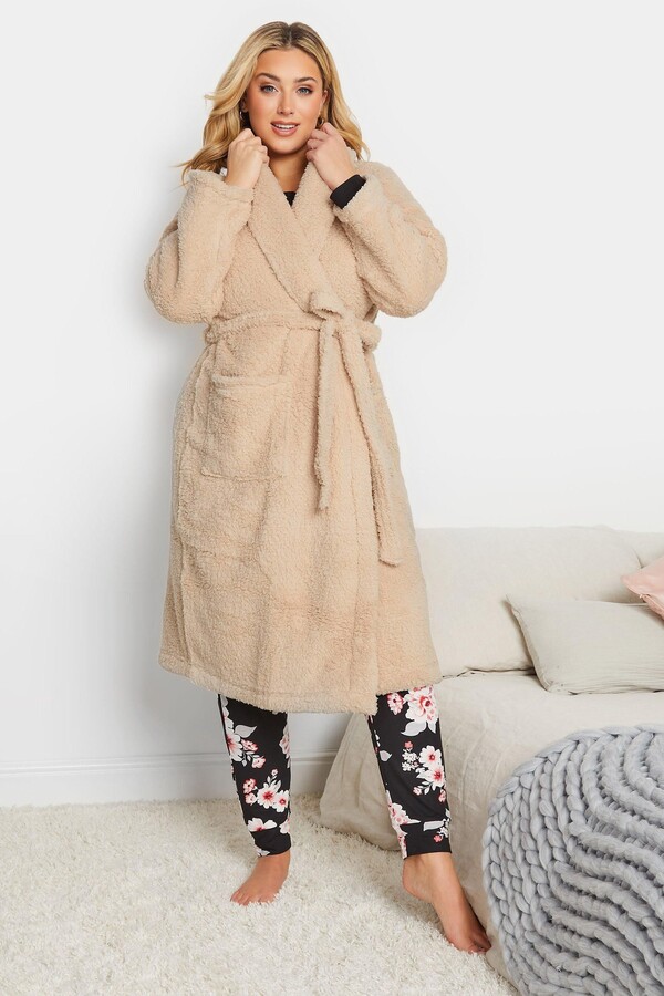 Yours Teddy Fleece Dressing Gown ShopStyle Robes