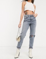 light grey ripped jeans womens