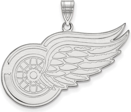 Black Bow Jewelry Co. BlackBowJewelrySterlingSilverDetroitRedWingsNHLExtraLargeMascotPendant