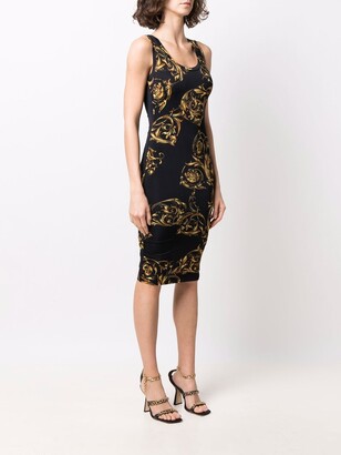 Versace Jeans Couture Regalia Baroque print midi dress