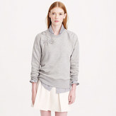Thumbnail for your product : J.Crew Jeweled-shoulder sweatshirt