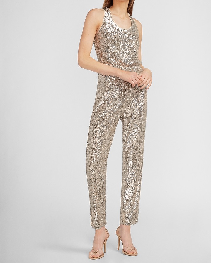 express sequin jumpsuit