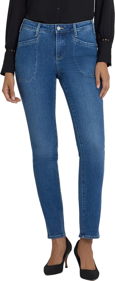 NYDJ Petite Sheri Opera Blue Slim Jean