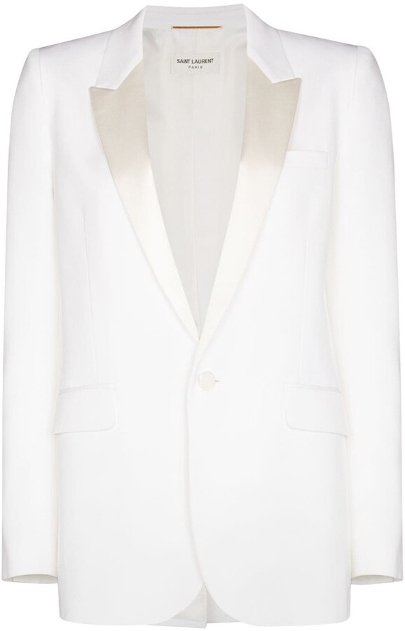 White Tuxedo Jacket Women | ShopStyle