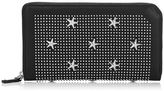 Thumbnail for your product : Jimmy Choo Carnaby Black Soft Calf Leather Travel Wallet with Stars and Studs