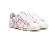 Thumbnail for your product : MonnaLisa Floral Low-Top Sneakers
