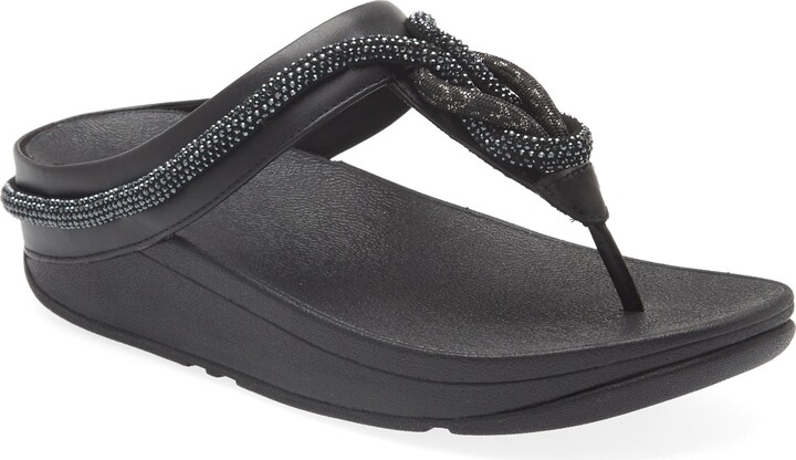 FitFlop Fino Crystal Flip Flop - ShopStyle